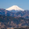 高尾山山頂からの富士山