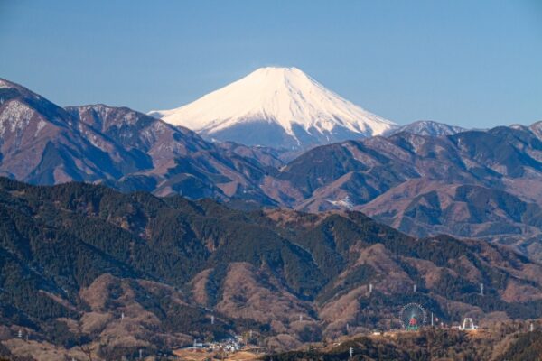 高尾山山頂からの富士山