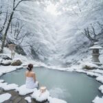 乳頭温泉の雪見露天の画像