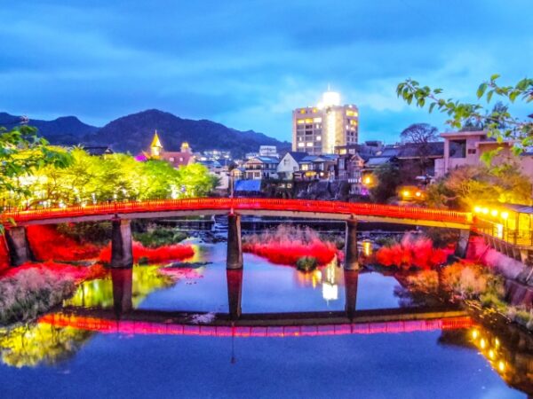 嬉野温泉の風景