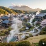 阿蘇市にある内牧温泉の風景イメージ画像