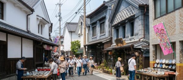 有田陶器市の風景